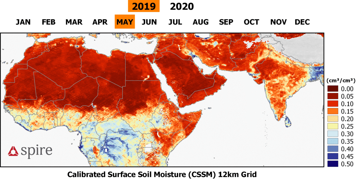 Spire Global Soil Moisture