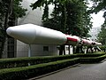 M-3SIIロケット実物大模型(ISAS/JAXA相模原キャンパス)