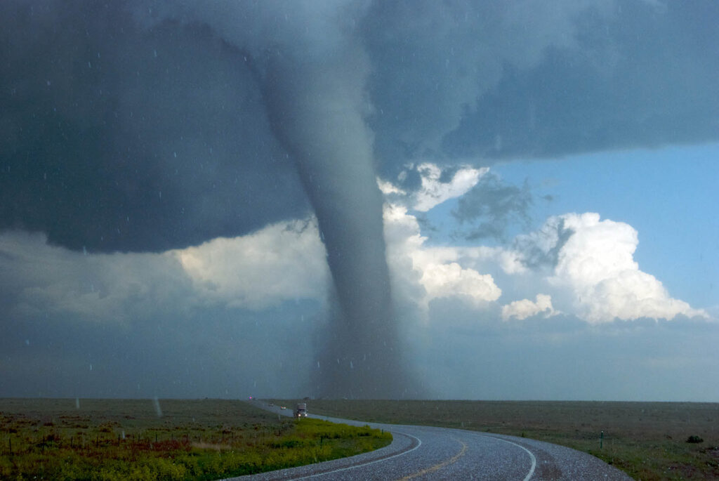 Tornado and large hail near the Southeast Colorado and Northwestern Oklahoma border