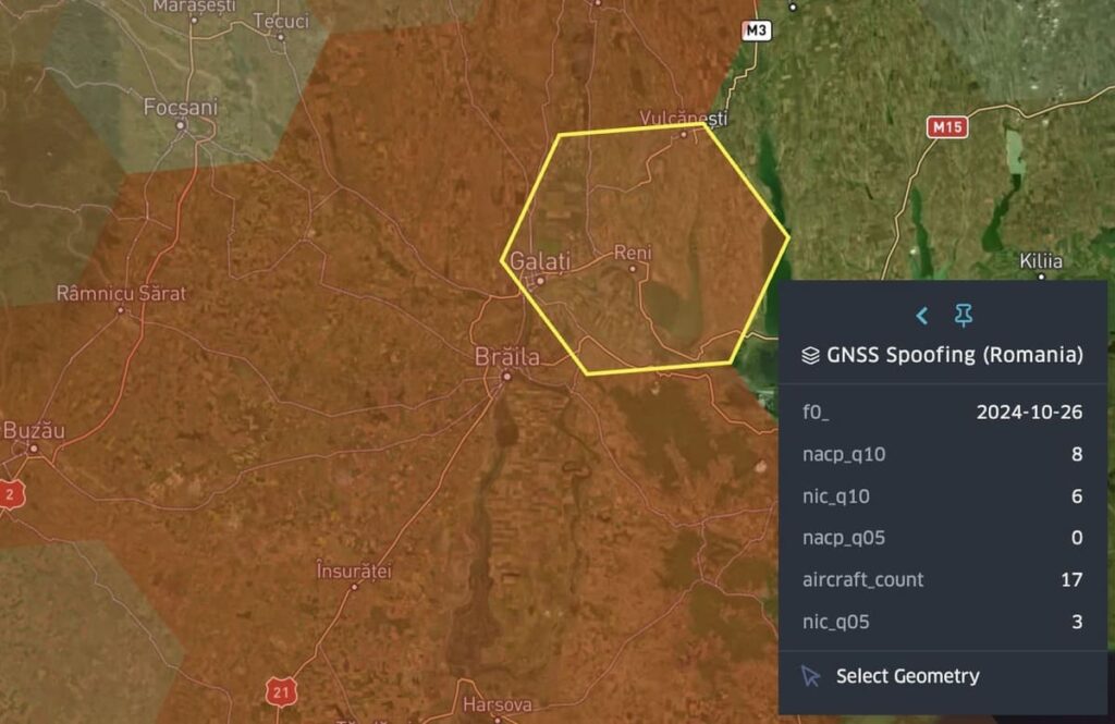 Galați–Reni corridor (October 26, 2024)