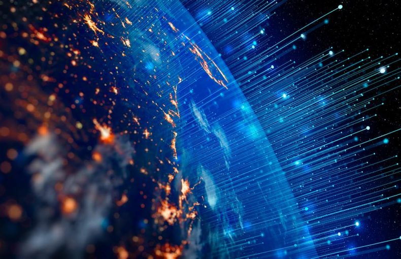 view of earth from space