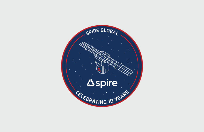 Spire Global 10 year anniversary logo