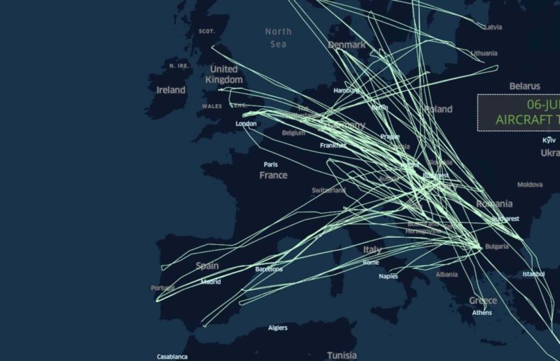 Wizz Air aircraft positions data story preview